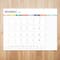 TF Publishing 2024-2025 Large Rainbow Blocks Desk Pad Calendar